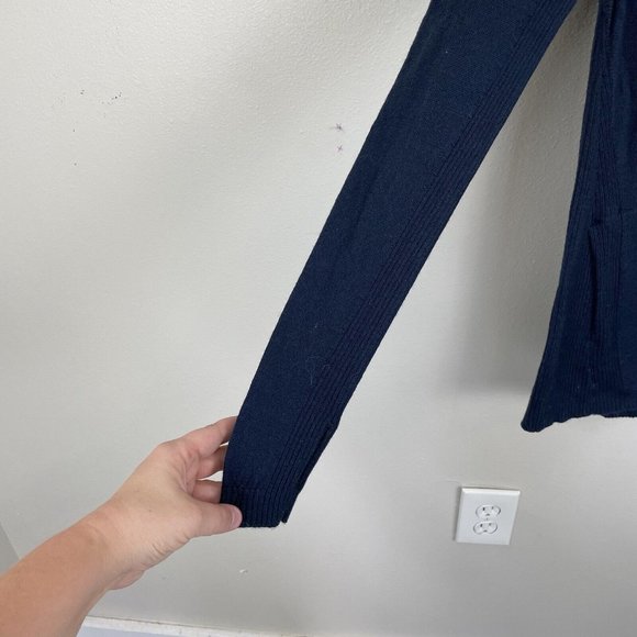 Lululemon Sweat and Savasana Sweater Women's Size 4 Merino Wool Turtleneck Blue - Picture 2 of 7